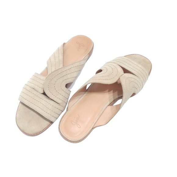 Joie Paetyn Suede Leather Slide Sandals Size 38.5 - Picture 2 of 11